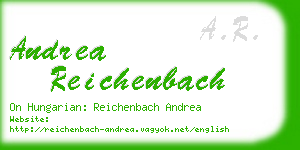 andrea reichenbach business card